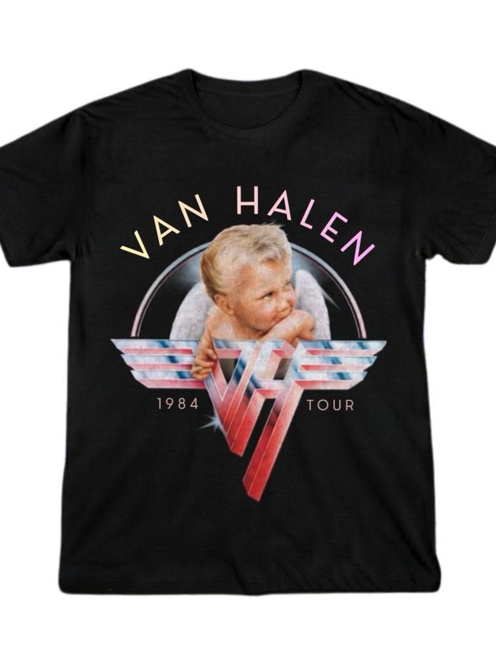 Van Halen Tour Retro Classic Rock Band Graphic T-Shirt